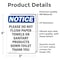 Signmission Please Do Not Flush Paper Towels, 3.5 in W x Rectangle, Vinyl Decal OS-2PACK-NS-D-35-V-17382 - alternate 3
